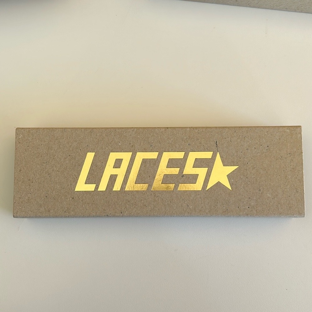 Golden Goose 130cm grosgrain logo-print laces NEW